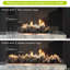 10 bûches de foyer au gaz; Bûches de foyer d'extérieur et d'extérieur