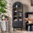 Arch relief bookcase