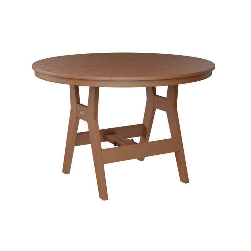 Table de jardin ronde en cèdre 48 po Berlin Gardens Harbor, Cèdre, H 35,5 po x l 48 po x P 48 po
