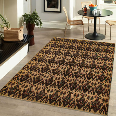 Peshawar Ziegler Khaki Rug 5'1" x 7'3"