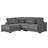 93" Sectional Sofa, L Shaped Sofa Couch With Reversible Chaise Lounge, Upholstered Soft Corduroy Couch For Living Room, Apartment (Grey)-158597915