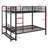 Metal Bunk Bed With Storage Mesh Shelves And Clothes Hooks,LED Light-1644800468