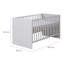 Baby Cot Bed Lea 70 x 140 cm - Heigth adjustable-101433556