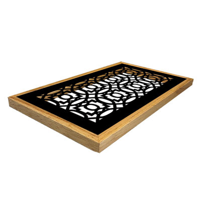 Magnetic Metal Flush Register. Duct Opening 4x10 (overall 7x13) - Moroccan Design