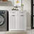 Laundry Cabinet With  2 Drawers And 2 Removable Laundry Basket