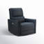 Fauteuil inclinable électrique pivotant en cuir véritable 33 po.-107225108