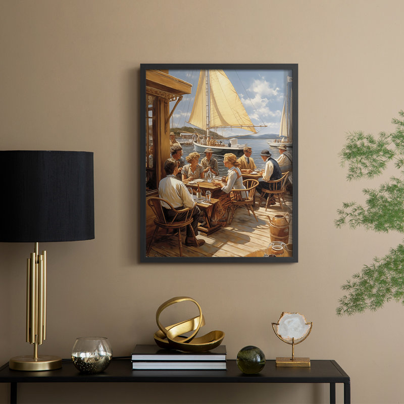 Série NAUTICAL DCxxiii - reproduction encadrée de qualité supérieure - prête à être accrochée - aucun clou requis