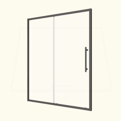 Porte de douche coulissante de 50 à 54 po x H 72 po avec porte en verre trempé de 1/4 po