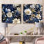 Clamart - Ensemble de 2 collages carrés floraux-101845928-101845927