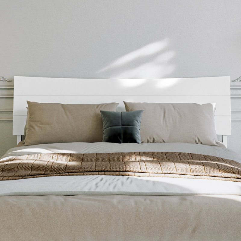 Harlowe Wood Platform Bed with Trundle, White, Queen