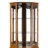 Lighted Oak Cabinet With Mirrored Back, Adjustable Shelves, 6 Shelf Curio Lights,