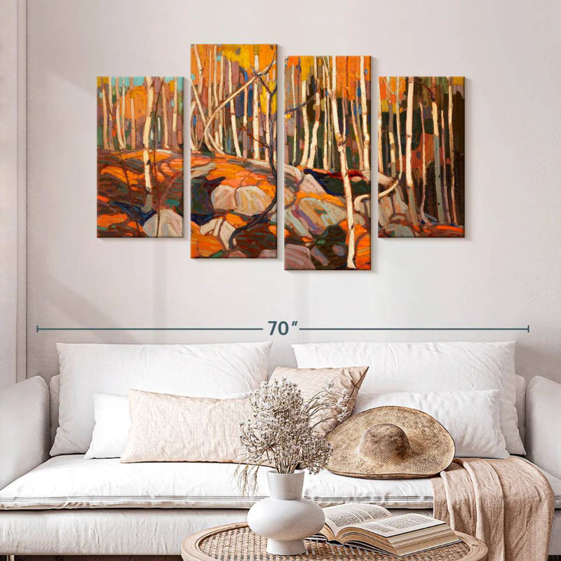 Alvord The Birch Grove Autumn, H 32 po x l 52 po