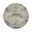 Leopard Walk Powder Vegan Leather Round Coasters-681272695