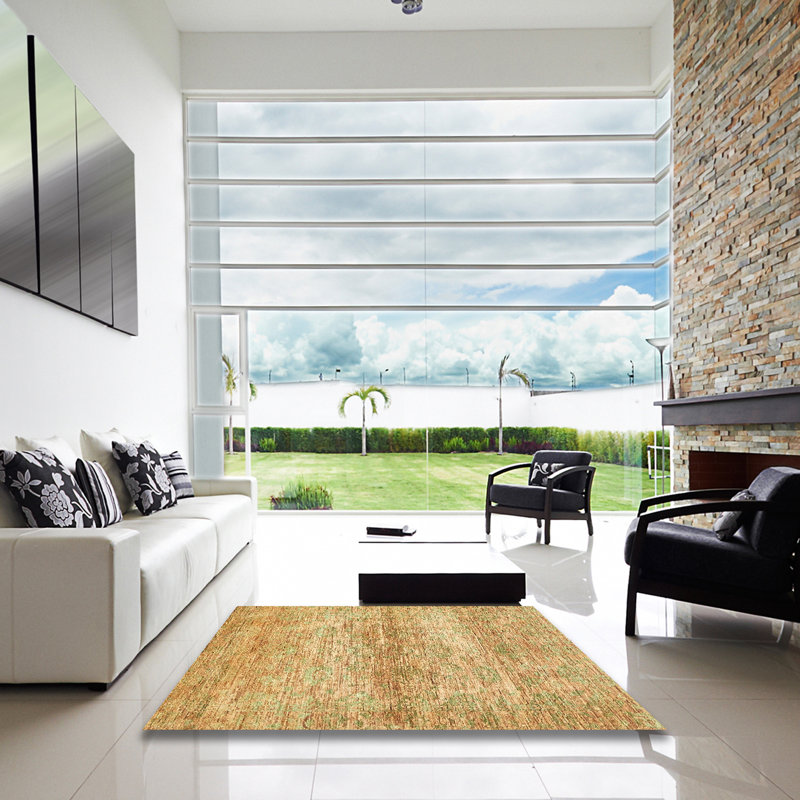 Tapis abstrait moderne 436, Carré 4 pi