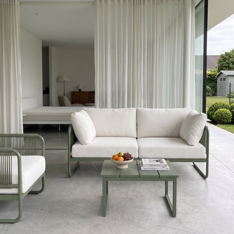 Canapé de patio modulaire moderne Sylva, 2, 2 corner sofas