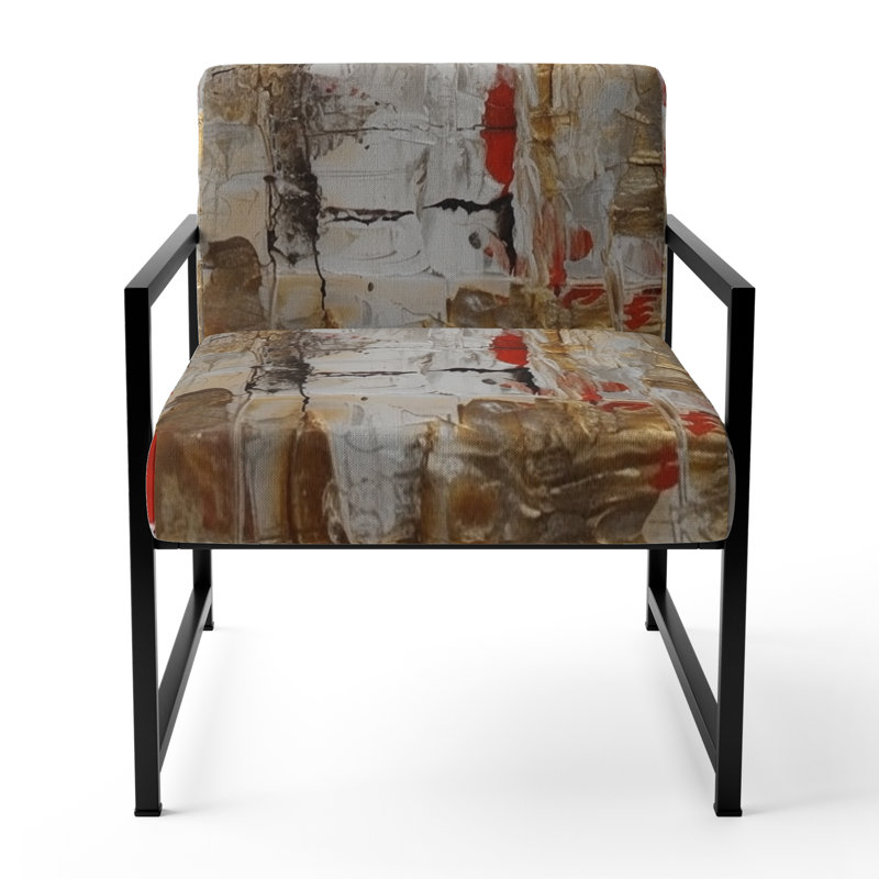 Chaise d'appoint rembourrée Cardinal Sin Retro Delight, Noir