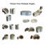 Gold Yellow Beige Natural Marble Bathroom Accessories Set, Natural Stone, Genuine Marble, Real Marble