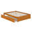 Concord Solid Wood Platform Bed with Footboard & Twin XL Trundle-96140405-126307755