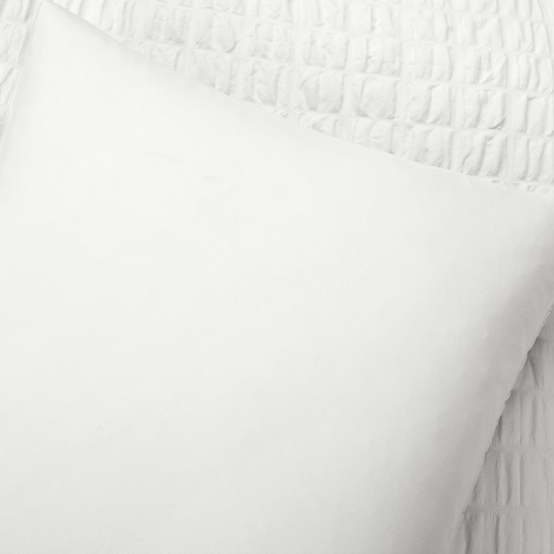Ensemble d'édredon 3 pièces Crinkle, Blanc, Simple extra long
