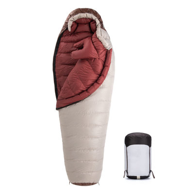 0 Degree Ultralight Down Sleeping Bag For Adults, 650FP Backpacking Mummy Sleeping Bag 25 ? Cold Weather For Camping, Outdoor, Hiking With Compression