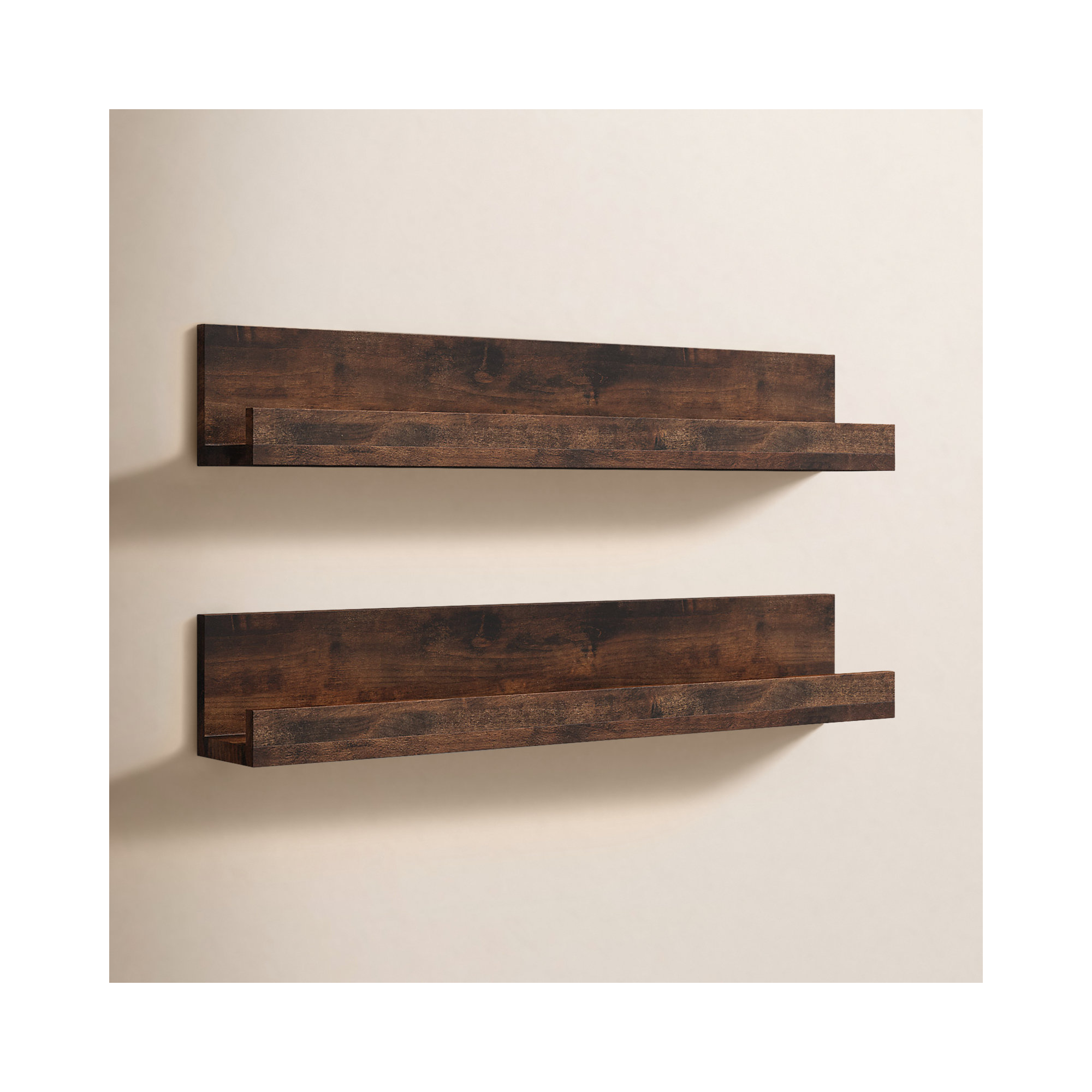 Dominique Alder Solid Wood Floating Shelf