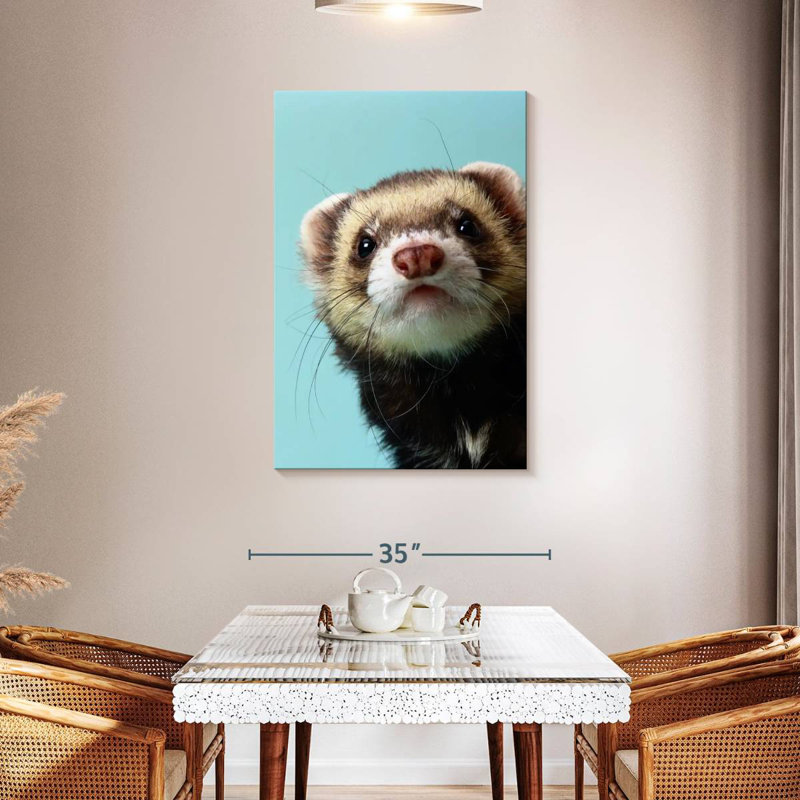 Sneaky Ferret, 45" H x 30" W