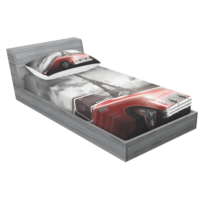 Microfiber Sheet Set, Twin Sheet Set with Fitted Sheet