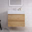 Ensemble de meuble-lavabo mural simple 30 po Babajide-823393682