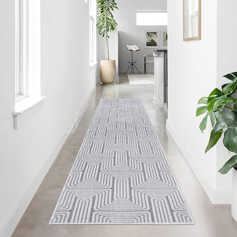 Demica Abstract Indoor / Outdoor Area Rug, Runner 60 x 300 cm