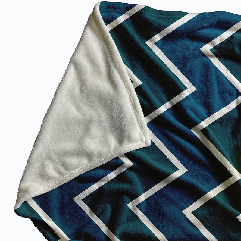Elliana Plain Weave / Muslin Throw Blanket, Teal