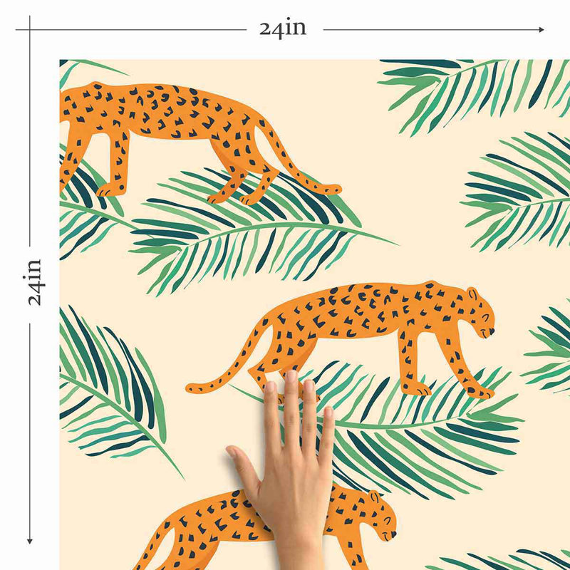 Panneau de papier peint adhésif pour chien, L 48 po x l 24 po