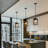 Gracela 1 - Light Metal Pendant Light Fixtures, 48" Adjustable Pipes for Flat and Slop Ceiling-1286140100-1233750034