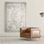 « illinois sketch map i », reproduction d’impression sur toile tendue-20748894