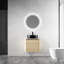 Meuble-lavabo de 61 cm avec lavabo en céramique décorative, porte simple à fermeture douce, contreplaqué - Idéal pour les rénovations