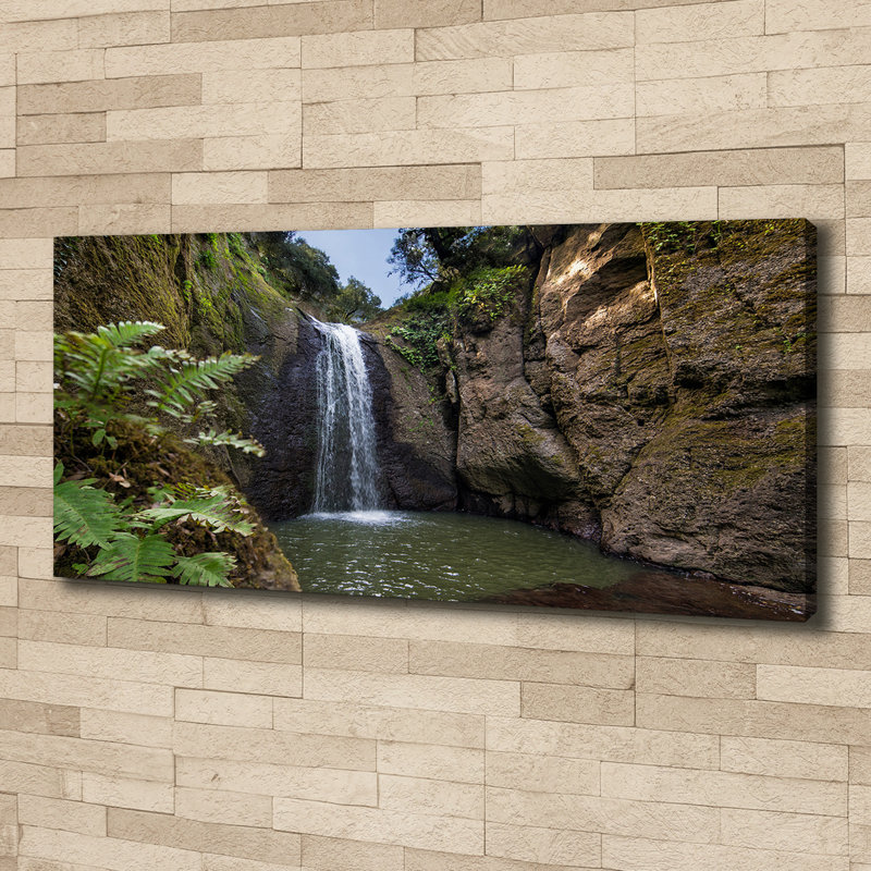 Waterfall In Sardinia - Wrapped Canvas Print, Canvas, 50cm H x 125cm W