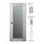 Porte standard préfinie en bois manufacturé et en verre Avon 207-88710180-88710176-91673729