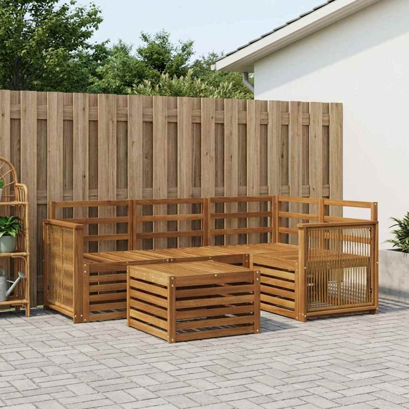  Outdoor Sofa Set 5 pcs Polyester