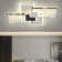 Arthar Dimmable Acrylic LED Semi Flush Mount with Remote Control