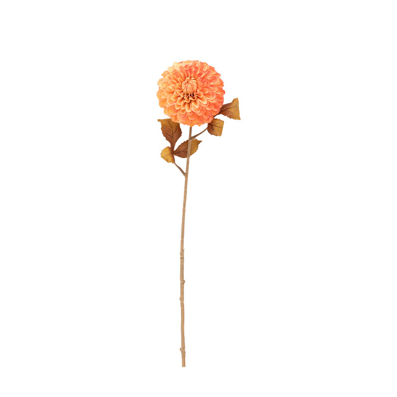 Faux Stem Dahlia Orange 730mm (6pk), Orange