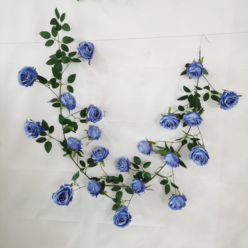  Rotin de fleurs artificielles en soie