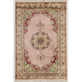 Hand-Knotted High-Quality Beige and Ivory Area Rug