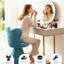 Fauteuil de coiffeuse avec dossier papillon, chaises d'appoint pivotantes, tabouret de maquillage pour coiffeuse de chambre à coucher, convient au salon, à la salle à manger, au bureau et aux espaces de loisirs-1348239381