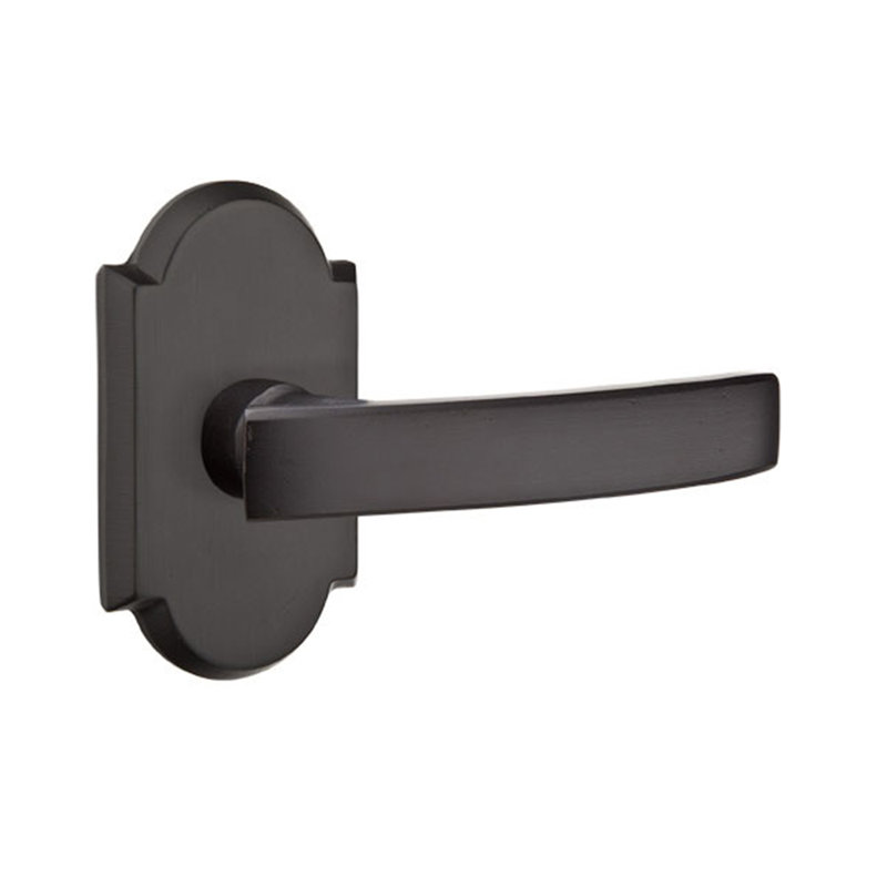 Faux levier de porte double avec rosette Yuma, Dos plat, Oui