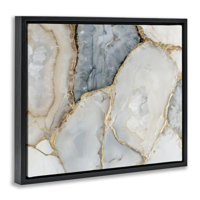 Golden Vein Quartz Floating Frame, design by Svetlana Aleynikova