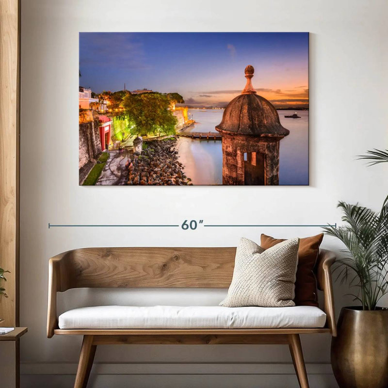 Gillard, bord de mer, ville de San Juan, H 32 po x l 48 po