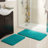 Plymouth Home 2 Piece Bathroom Rug Set - 32x21 Inch and 24x17 Inch Memory Foam Bath Mats with Chenille Shag Top for Stylish Bathroom Decor - Machine Washable Bath Rugs -19700568