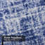 Rideau de douche bleu abstrait à carreaux bleu indigo avec 12 crochets-1715053677