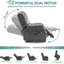 Fauteuil de massage inclinable électrique chauffant Hawking-2114563950