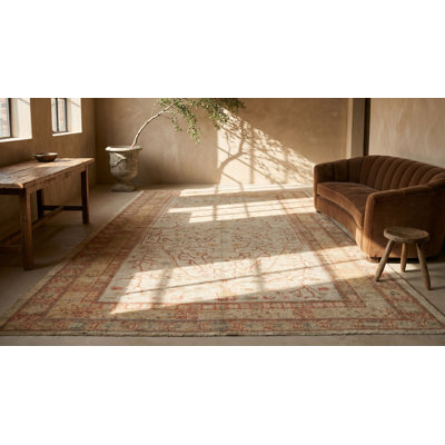 Tapis Oushak antique en laine turque
