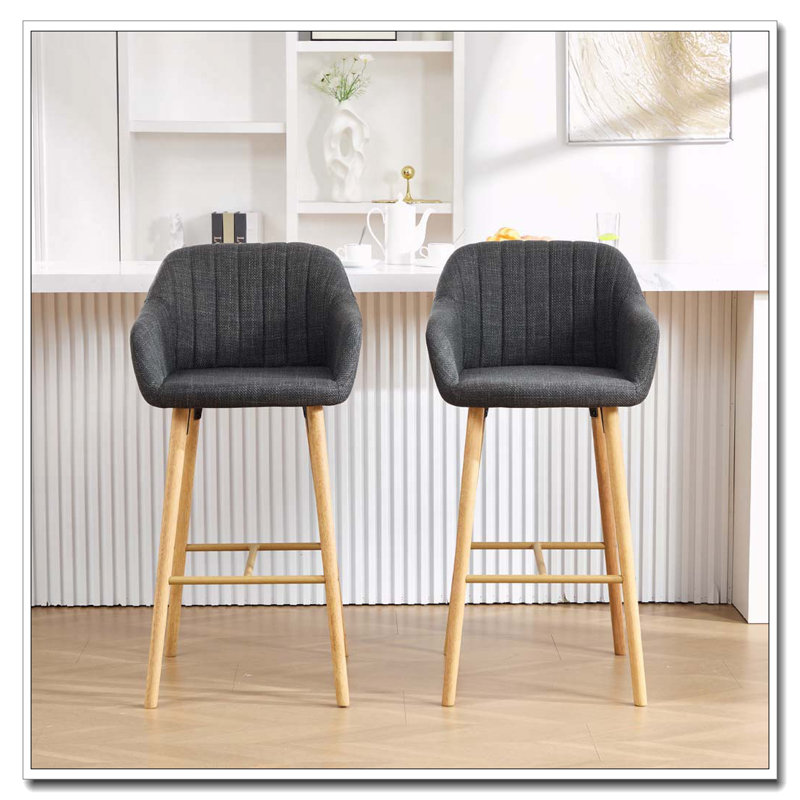 Ensemble de tabourets de bar modernes, Noir
